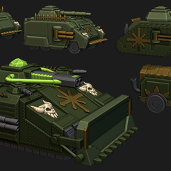 Heretic-Vehicles-Pack.png 3D file 6-8mm Heretic Vehicles Pack・3D printable design to download