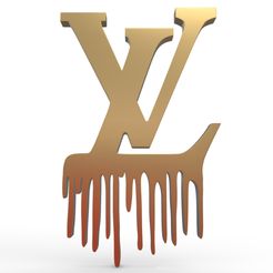 LOUIS VUITTON LV Monogram Foldable 3D Printed Unisex Multi-Color 1A5WA