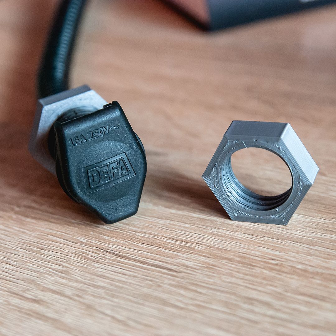 Download STL file DEFA Miniplug Locknut Nut Mutter • 3D printable ...