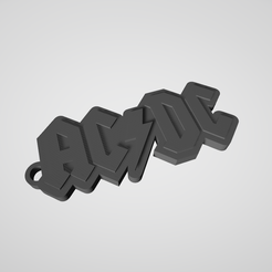 AC-DC.png STL-Datei Schlüsselanhänger AC DC・3D-druckbare Vorlage zum herunterladen