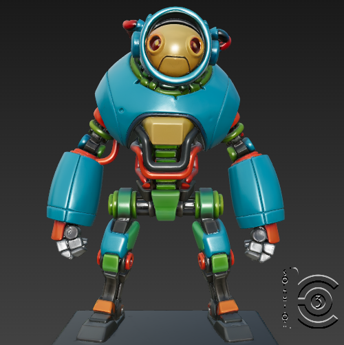 🤖 Titan Bot Mk II - The Upgraded Guardian・ STL File for 3D printing・Cults