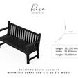 BACKYARD-BENCH-AND-SEAT-MINIATURE-FURNITURE-2.png Backyard Bench And Seat Miniature Furniture, Miniature Bench Furniture