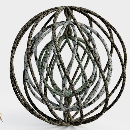 Esferas Decorativas model 2 / Decorative spheres model 2 / Sphères décoratives - 3D model önizlemesi