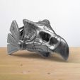 3.jpg Fichier STL gratuit Le crâne d'Horus・Objet imprimable en 3D à télécharger