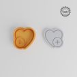 product_183-02_overview.jpg Heart Shape Cutter & Stamp, Add to Heart, Cookie & Fondant, Set of 6, S/M/L Sizes