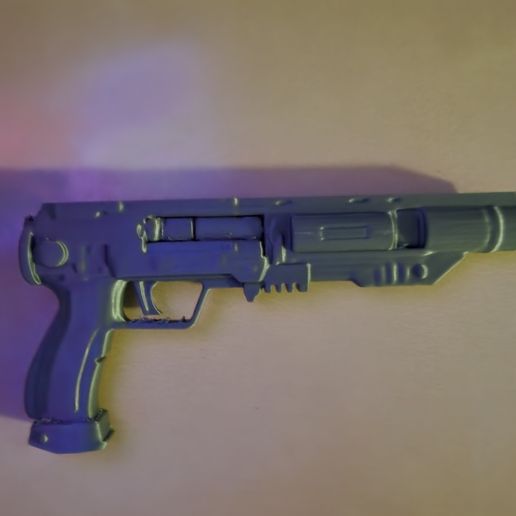 3D printable Science Fiction (Sci-Fi) Handheld Pistol Gun cosplay prop ...