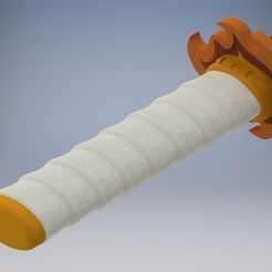 espadarengoku1.jpg STL file Kimetsu no Yaiba, Rengoku sword, demon slayer・3D print design to download