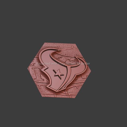 Football NFL Wall Deco Texas 3D model