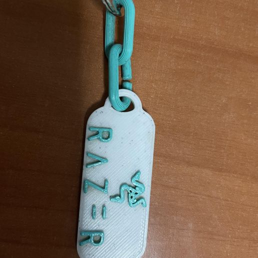 Razer keychain. 3D model