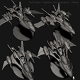 Tech_Elves_Fighters_Bombers_28mm.png Tech Elves - Jet Fighters and Bombers - 28mm scale