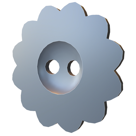 Flower Shaped 2-Hole Button