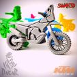 ktm-Motorcycle-Rallye-Dakar.jpg Fichier STL Rallye moto Dakar (impression sur place)・Design pour imprimante 3D à télécharger