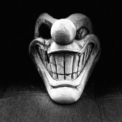 309614736_674117130436425_8143584402360587542_n.jpg STL file Sweet Tooth Twisted Metal Killer Clown Mask・3D printable design to download