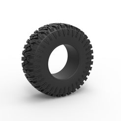 1.jpg 3D file Diecast offroad tire 103 Scale 1:25・3D print model to download