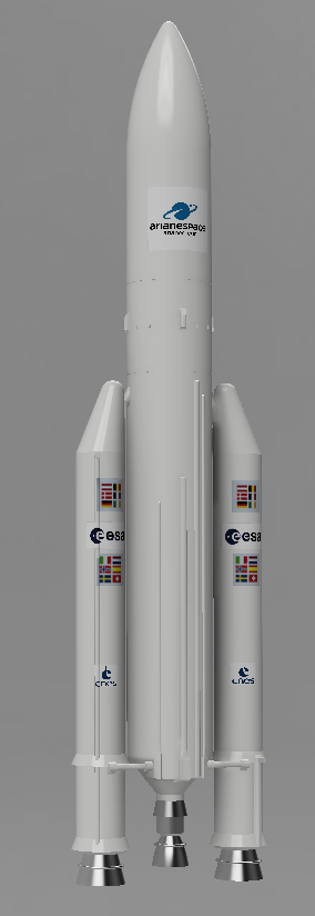 Rocket.PNG Free STL file Ariane 5 Scale 1:200・3D print design to download, Kmobrain
