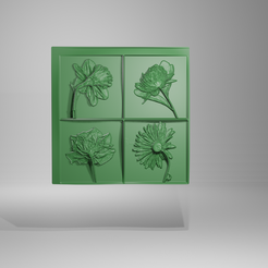 molde-flores.png Fichier STL Moule à fleurs・Objet imprimable en 3D à télécharger