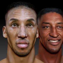 SP_0004_Layer 23.jpg Fichier 3D Scottie Pippen 2 bustes・Plan pour impression 3D à télécharger