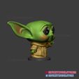 Baby_Yoda_statue_stl_04.jpg Cute baby Yoda statue STL file sculpt 3D print model
