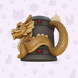 3.png Кружка с держателем для ручки Tiny Tavern Dragon