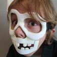 MASK-05.jpg Archivo STL Mascara de Calavera divertida para Halloween・Plan de impresión en 3D para descargar