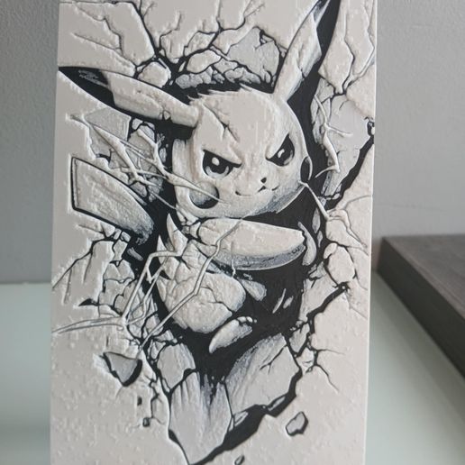 Hueforge Pikachu without AMS 3D model