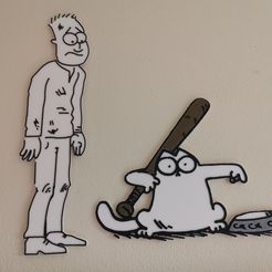 IMG_20200614_183302.jpg Free STL file Simon from Simon's cat・3D printable model to download