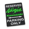 KNINJA1.jpg Easy Print Any Printer Kawasaki Ninja H2R 1000SX Z650 500 SE ZX4R ZX6 ZX9 R RR ZX12R ZX10R ZX1100 ZZR Fun Parking Sign Workshop Garage