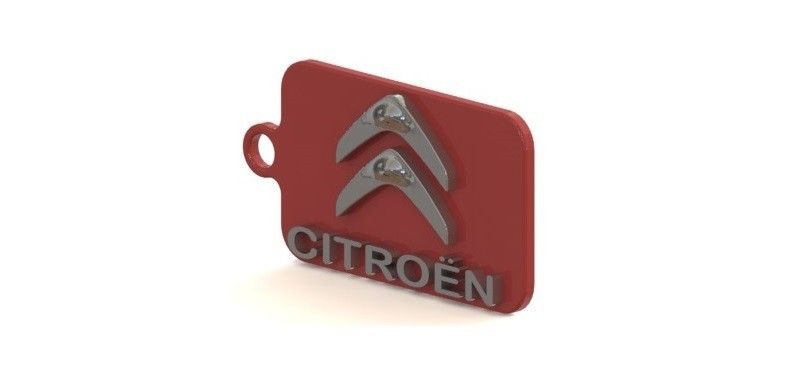 Citroen.JPG Download STL file Citroen key ring • 3D printing object, nldise
