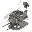 Turm-Expolsionzeichnung-1.jpg STL file German Army Anti-aircraft Tank Matador Leopard Gepard 1/35・3D print design to download