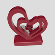 Shapr-Image-2024-02-20-182155.png Heart in heart and rose plaque, decor stand, hearts and continuous line rose,  engagement gift, proposal, wedding, Valentine's Day gift, anniversary gift,  Love Heart Statue