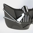 VADER FACEMASK.JPG STL file Darth Vader Face Mask・3D print design to download