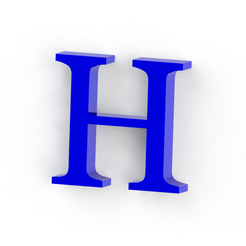 h3.png Free STL file Letter H・3D printer design to download