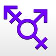 s7-4.jpg Straw Topper - Transgender sign, 3d printer, stl file. 3d print file - straw buddy, gender roles. Digital downloads - strawtopper