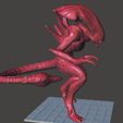 6.png Berserker Xenomorph Hybrid AVP Evolution Predator Alien Predalien ultra detailed STL for 3D printing