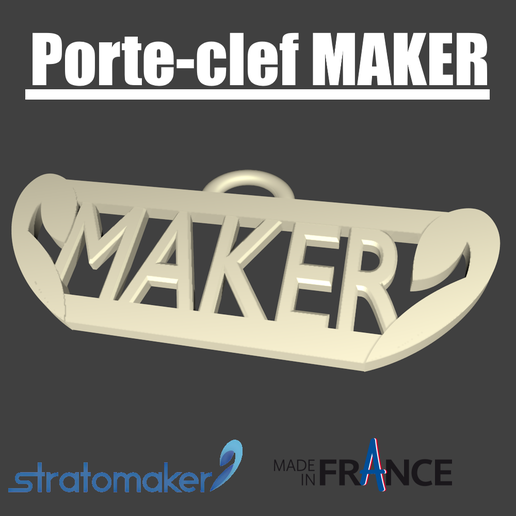 MAKER stratomaker key ring