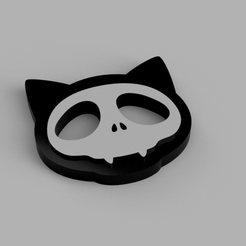 Sin-título.png Archivo STL Manopla calavera gato・Modelo para descargar y imprimir en 3D