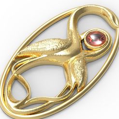 1.jpg STL file brooch・3D printer design to download