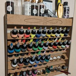 Airbrush Paint Organizer (.stl) - The Airbrush Garage