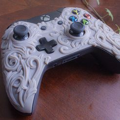 Xbox_controller_sculpted_MarcoValenzuela4.jpg 3D file Filigree Xbox One Controller by Marco Valenzuela・3D printable model to download