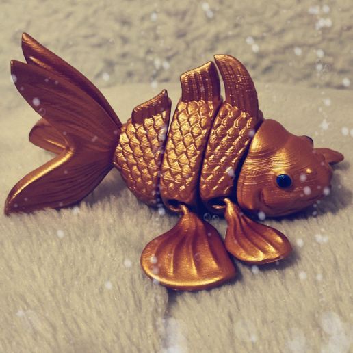 Flexy-Golden-Fish-8.jpg Download STL file Flexi Golden Fish • 3D printer template, Giordano_Bruno