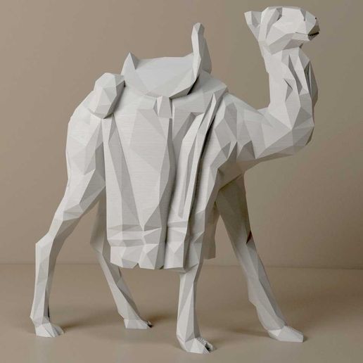 CAMEL1.jpg Nativity - Crib LOW POLY - PART 3