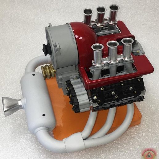 __Porsche-993_7.jpg STL file Porsche 993 Flat Six engine・Template to download and 3D print, motabas
