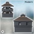 3.jpg Modern multi-story building with tiled roof and multiple chimneys (17) - Modern WW2 WW1 World War Diaroma Wargaming RPG Mini Hobby