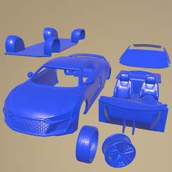 d02_005.png STL-Datei Audi R8 V10 coupe 2022 Auto zum Ausdrucken in Einzelteile zerlegt・3D-druckbares Modell zum herunterladen