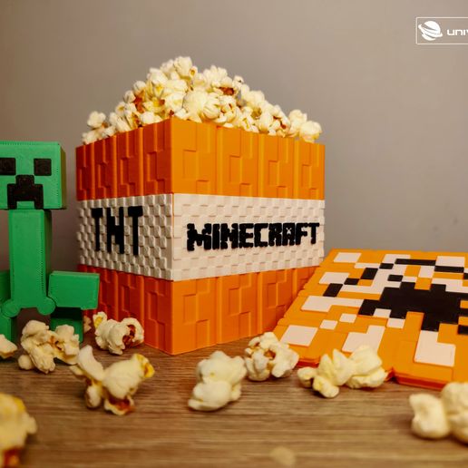 POP CORN || Palomera TNT Minecraft by UNIVERSE 3D 🧨🍿 3D model