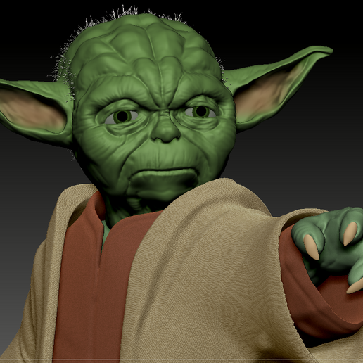 ✨ Grand Master Yoda Statue+Head・ STL File for ・Cults