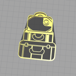 4.png STL file Stacked Suitcases Cookie Cutter・3D print model to download