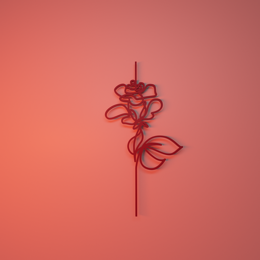 flower painting 3D model