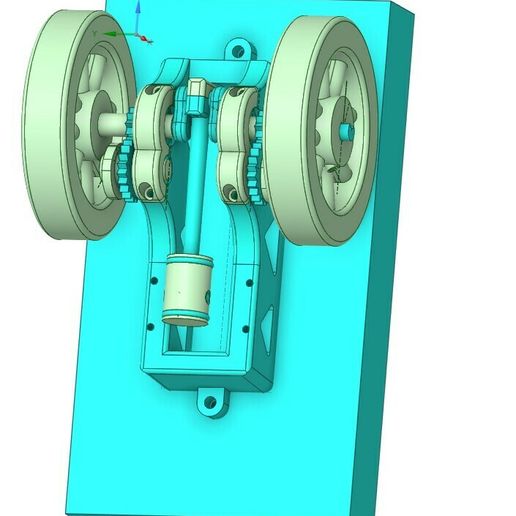 Piston-to-Main-Assembly.jpg 3D Print 4 Stroke Single Cylinder Air Engine
