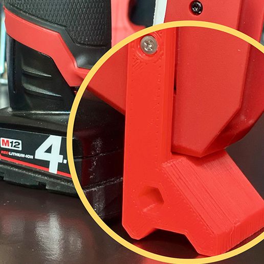 Milwaukee FUEL M12 FDDX Drill Stand - Cults3D 3D Model | 3Drop